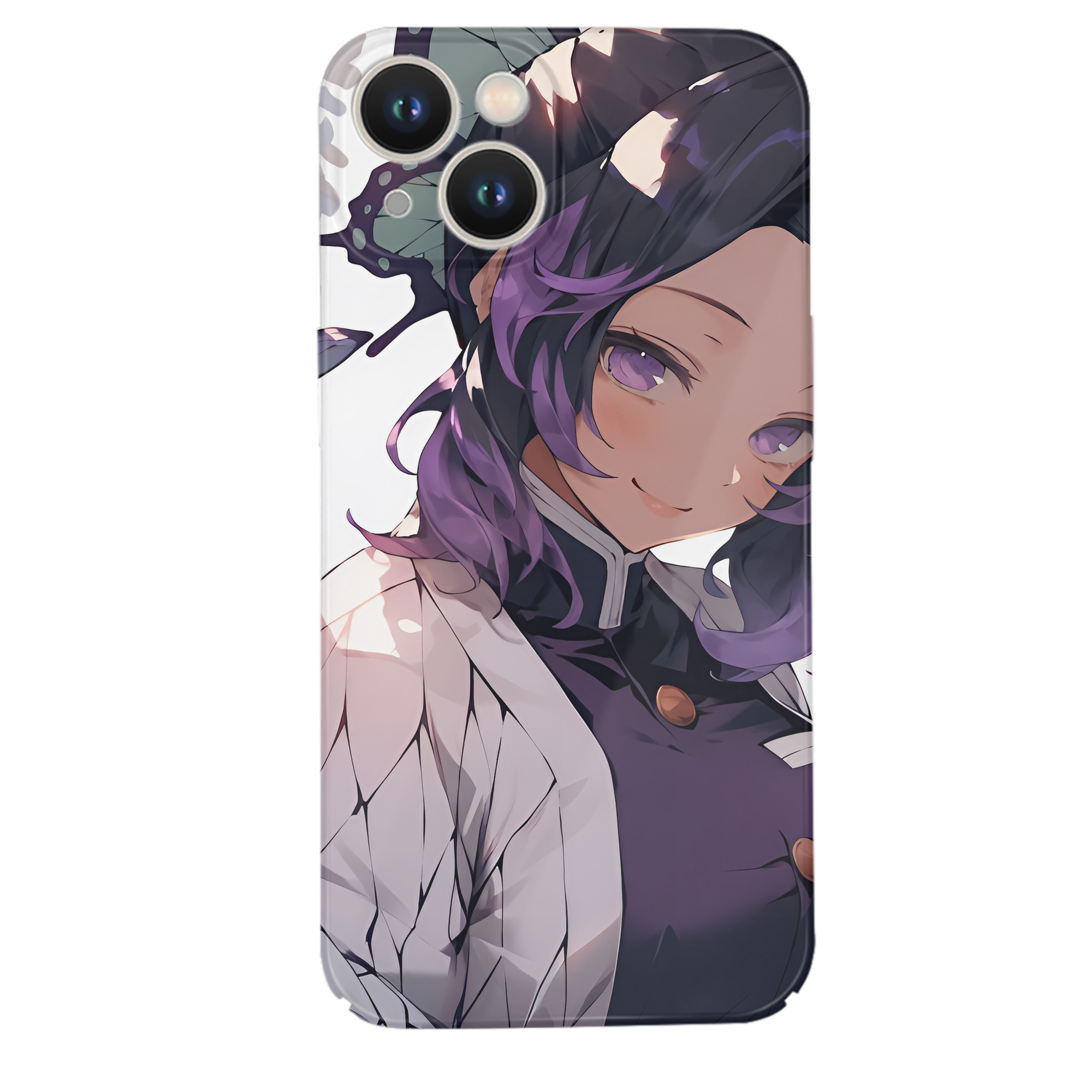 （画像用） 鬼滅の刃（きめつのやいば）蟲柱-胡蝶 しのぶ／こちょう しのぶ Kochou Shinobu 【iPhone 14シリーズ対応】ハードケース